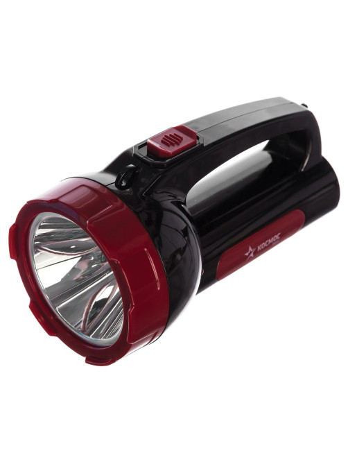 Фонарь аккумуляторный КОСМОС 5 Вт LED, выдвижная вилка, заряд от сети, KOCAc9105WLED