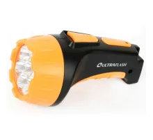 Фонарь аккумуляторный ULTRAFLASH 7хLED, 2 режима, выдвижная вилка, заряд от сети, LED3807