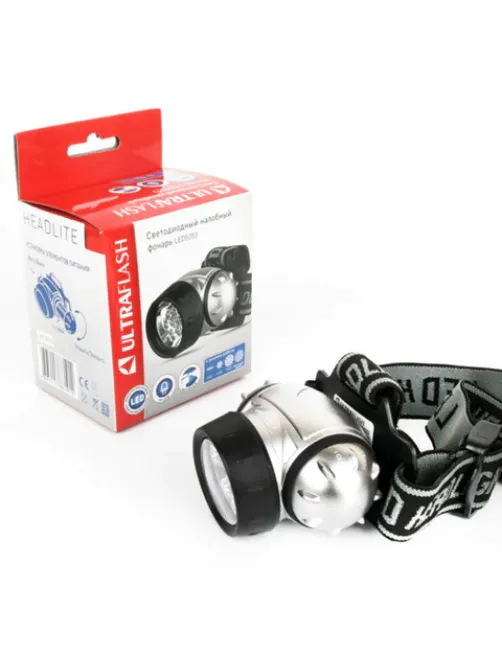 Фонарь налобный ULTRAFLASH 19хLED, 4 режима, питание 3хААА (не в комплекте), LED5353