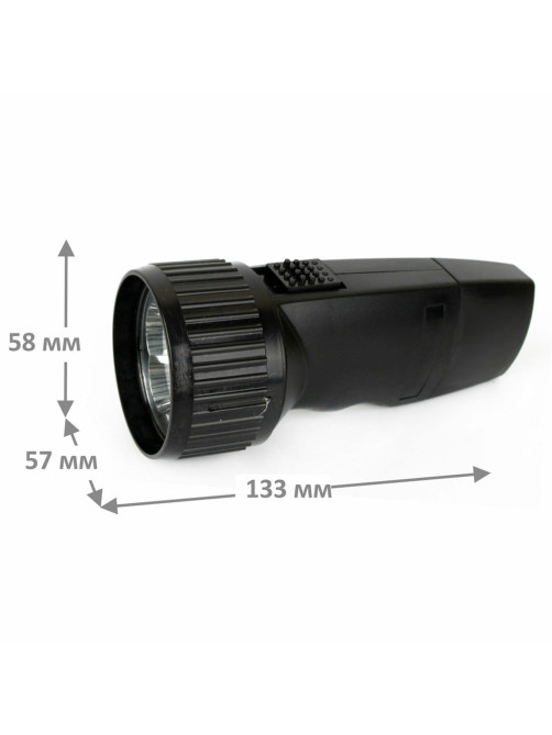 Фонарь аккумуляторный ULTRAFLASH 5хLED, вилка, заряд от сети, LED3859