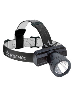 Фонарь налобный аккумуляторный КОСМОС 3 Вт LED, Li-ion, заряд от USB, KocAcHead3W
