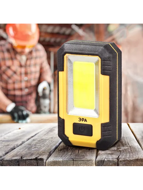 Фонарь аккумуляторный POWERBANK ЭРА 15 Вт COB, 6000 mAh, магнит, крючок, USB-кабель в комплекте, RA-801, Б0027824