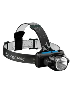 Фонарь налобный аккумуляторный КОСМОС, 5 Вт, COB, Li-ion, 3 режима, заряд от USB, KOCH5WLi-On