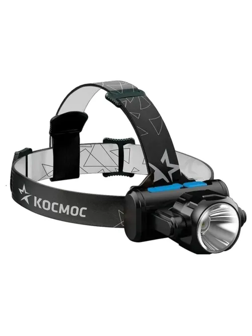 Фонарь налобный аккумуляторный КОСМОС, 5 Вт, COB, Li-ion, 3 режима, заряд от USB, KOCH5WLi-On