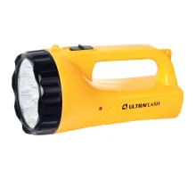Фонарь аккумуляторный ULTRAFLASH 9хLED+12хLED, 2 режима, выдвижная вилка, заряд от сети, LED3816SM