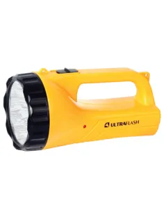 Фонарь аккумуляторный ULTRAFLASH 9хLED+12хLED, 2 режима, выдвижная вилка, заряд от сети, LED3816SM