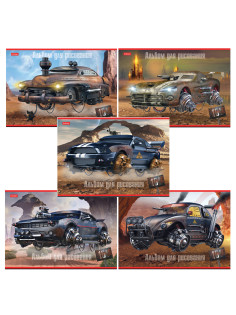 Альбом для рисования А4 16 л., скоба, обложка картон, HATBER, 205х290 мм, 