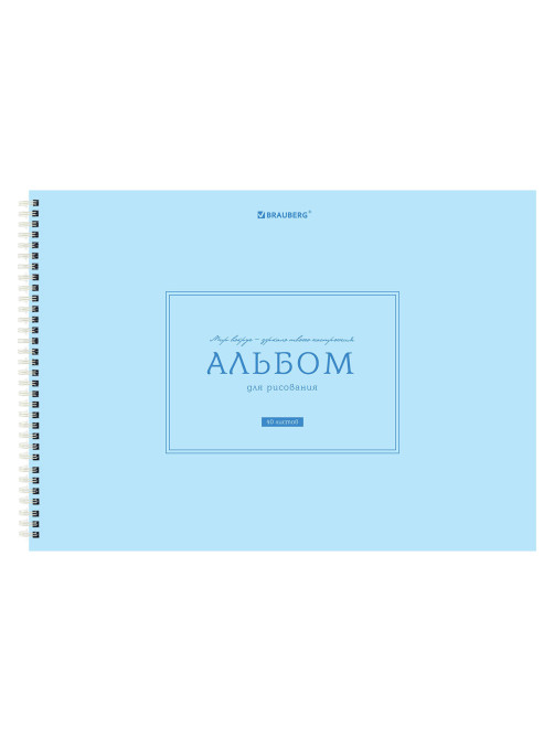 Альбомы для рисования ДЭК, А4, 40 л., КОМПЛЕКТ 2 шт., гребень, рельефный картон, BRAUBERG, 200х290 мм, 