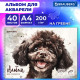 Альбом для акварели А4 40 л., бумага 200 г/м2, гребень, твердая подложка, BRAUBERG, 