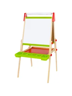 Мольберт растущий 3 в 1 для мела/магнитно-маркерный 48х43 см, BRAUBERG KIDS, 238151
