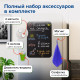 Доска на холодильник магнитно-меловая 42х30 см с мелками, магнитом и салфеткой, BRAUBERG, 237844