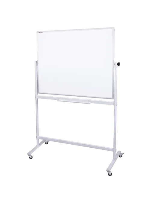 Доска для мела/магнитно-маркерная НА СТЕНДЕ 120х180 см, 2-сторонняя, зеленая/белая, STAFF, 238007