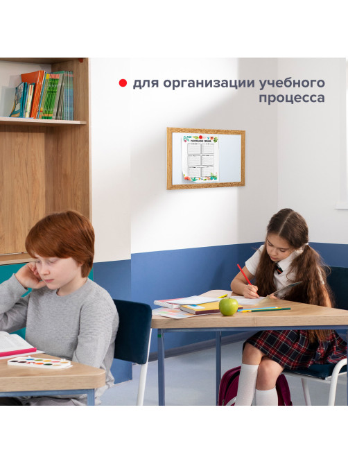 Доска магнитно-маркерная А4, 254х342 мм, ГАРАНТИЯ 10 ЛЕТ, BRAUBERG, 231993