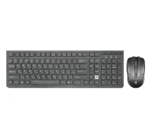 Набор беспроводной DEFENDER Columbia C-775RU, USB, клавиатура, мышь 2 кнопки + 1 колесо-кнопка, черный, 45775