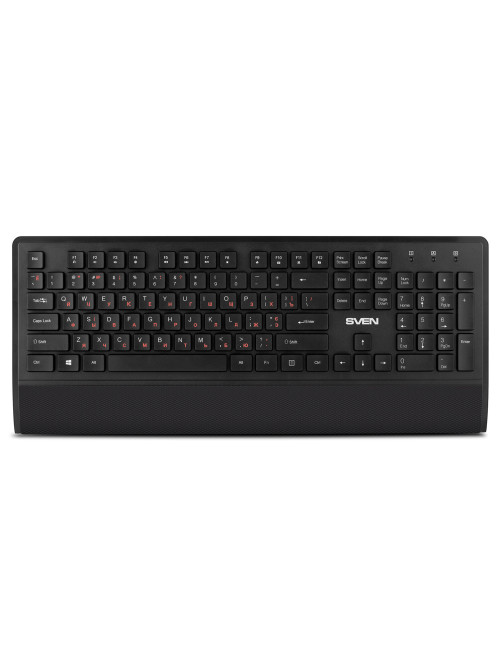 Набор беспроводной SVEN KB-C3800W, клавиатура, мышь 5 кнопок + 1 колесо-кнопка, коврик, SV-017293