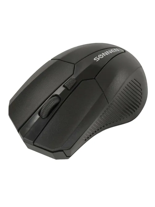 Набор беспроводной SONNEN K-648, клавиатура 117 клавиш, мышь 4 кнопки 1600 dpi, черный, 513208