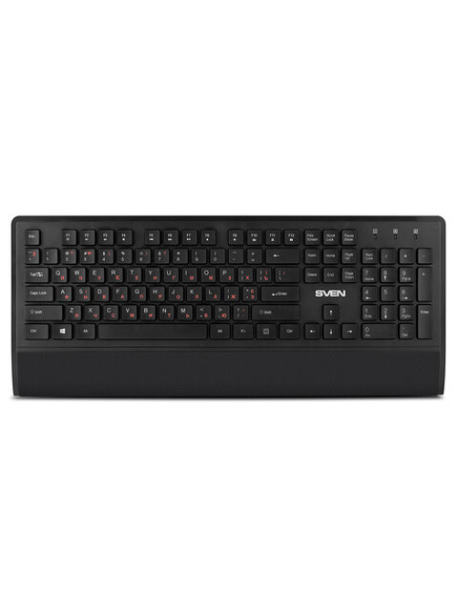 Набор беспроводной SVEN KB-C3800W, клавиатура, мышь 5 кнопок + 1 колесо-кнопка, коврик, SV-017293