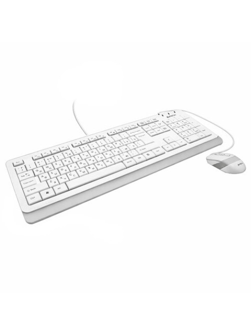 Набор проводной A4TECH Fstyler FG1010, USB, клавиатура 104 клавиши, мышь 3 кнопки + 1 кнопка-колесо, белая, 1147556