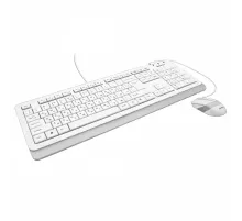Набор проводной A4TECH Fstyler FG1010, USB, клавиатура 104 клавиши, мышь 3 кнопки + 1 кнопка-колесо, белая, 1147556