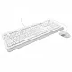 Набор проводной A4TECH Fstyler FG1010, USB, клавиатура 104 клавиши, мышь 3 кнопки + 1 кнопка-колесо, белая, 1147556
