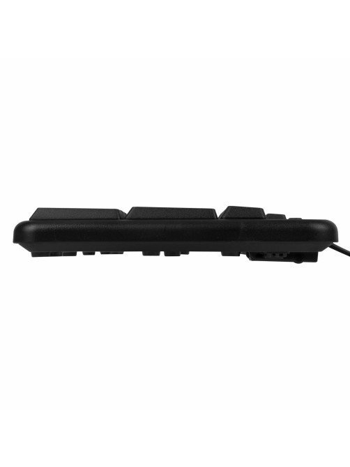 Набор проводной SONNEN KB-S110, USB, клавиатура 113 клавиш, мышь 3 кнопки, 1000 dpi, черный/серебристый, 513854