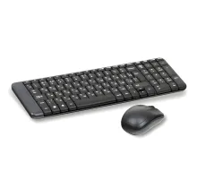 Набор беспроводной LOGITECH Wireless Desktop MK220, клавиатура, мышь 2 кнопки + 1 колесо-кнопка, черный, 920-003236