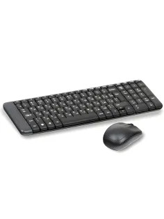 Набор беспроводной LOGITECH Wireless Desktop MK220, клавиатура, мышь 2 кнопки + 1 колесо-кнопка, черный, 920-003236