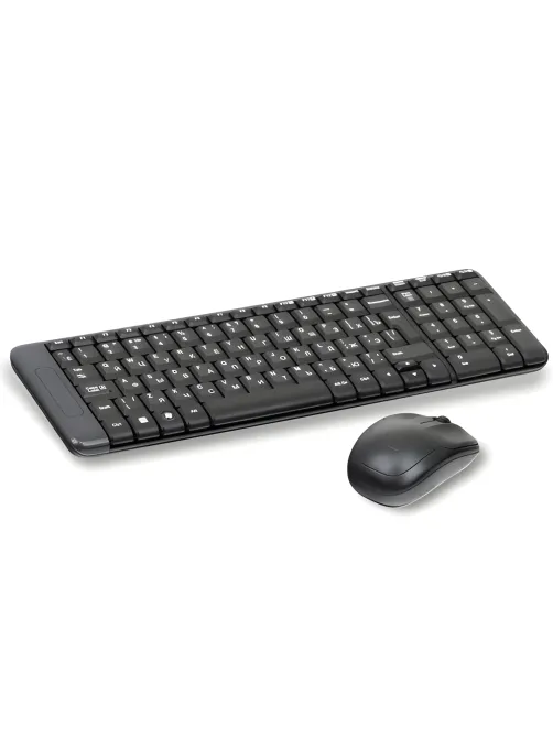 Набор беспроводной LOGITECH Wireless Desktop MK220, клавиатура, мышь 2 кнопки + 1 колесо-кнопка, черный, 920-003236