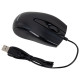Мышь проводная БЕСШУМНАЯ USB, 1200 dpi, 2 кнопки + колесо-кнопка, оптическая, SONNEN K520, черная, 513944