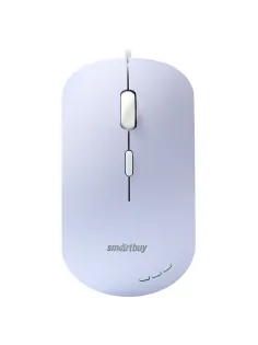 Мышь проводная бесшумная SMARTBUY 288-V, USB, 3 кнопки + 1 колесо, оптическая, сиреневая, 06819, SBM-288-V