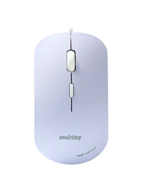 Мышь проводная бесшумная SMARTBUY 288-V, USB, 3 кнопки + 1 колесо, оптическая, сиреневая, 06819, SBM-288-V