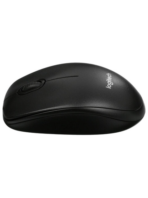 Мышь проводная LOGITECH B100, USB, 2 кнопки + 1 колесо-кнопка, оптическая, черная