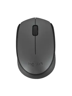Мышь беспроводная LOGITECH M170, 2 кнопки + 1 колесо-кнопка, оптическая, черная