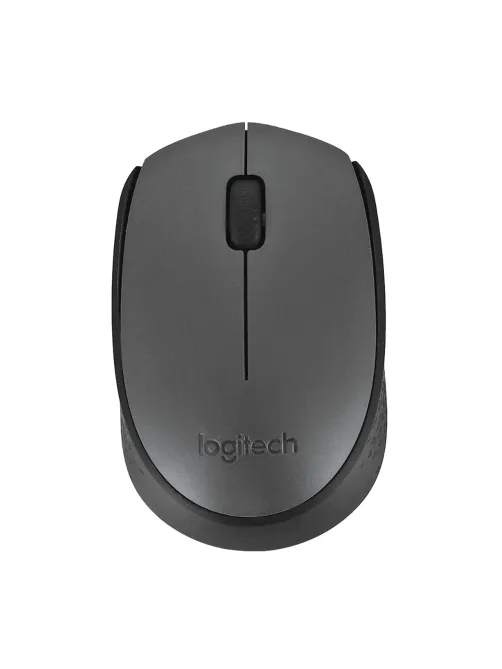 Мышь беспроводная LOGITECH M170, 2 кнопки + 1 колесо-кнопка, оптическая, черная