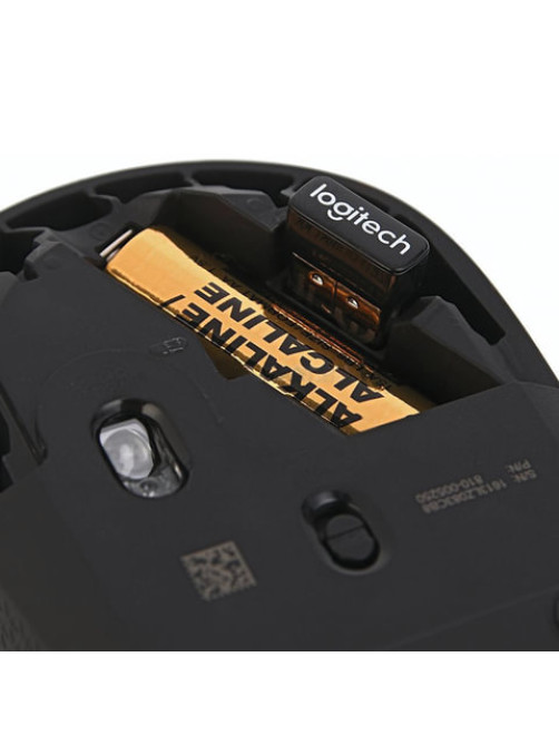 Мышь беспроводная LOGITECH B170, 2 кнопки + 1 колесо-кнопка, оптическая, черная