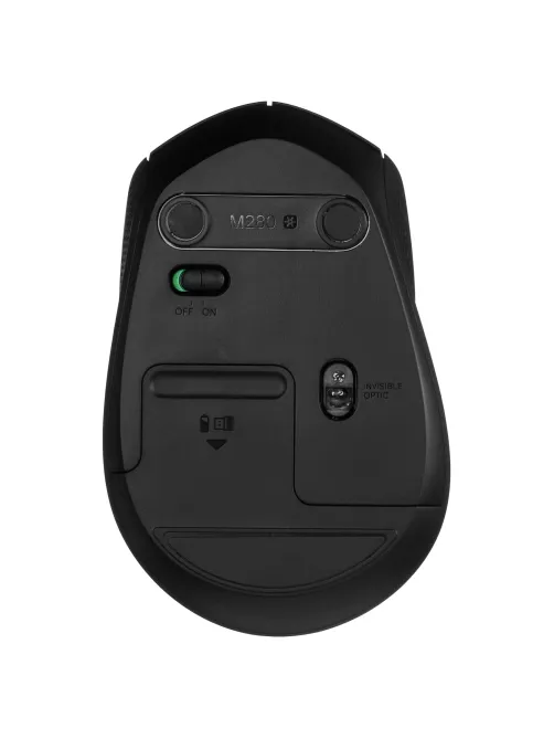 Мышь беспроводная LOGITECH M280, 2 кнопки + 1 колесо-кнопка, оптическая, черная