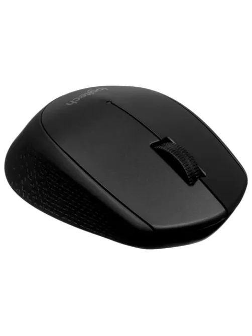 Мышь беспроводная LOGITECH M280, 2 кнопки + 1 колесо-кнопка, оптическая, черная