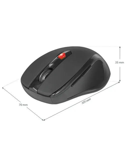 Мышь беспроводная DEFENDER Ultra MM-315, USB, 5 кнопок + 1 колесо-кнопка, оптическая, черная, 52315