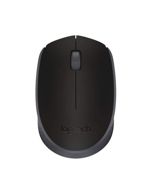 Мышь беспроводная LOGITECH M171, 2 кнопки + 1 колесо-кнопка, оптическая, черная
