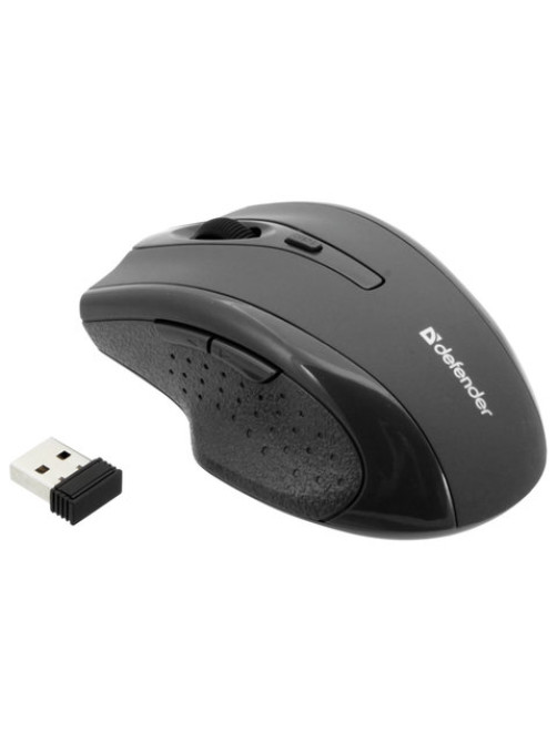 Мышь беспроводная DEFENDER Accura MM-365, 5 кнопок + 1 колесо-кнопка, оптическая, черная, 52365
