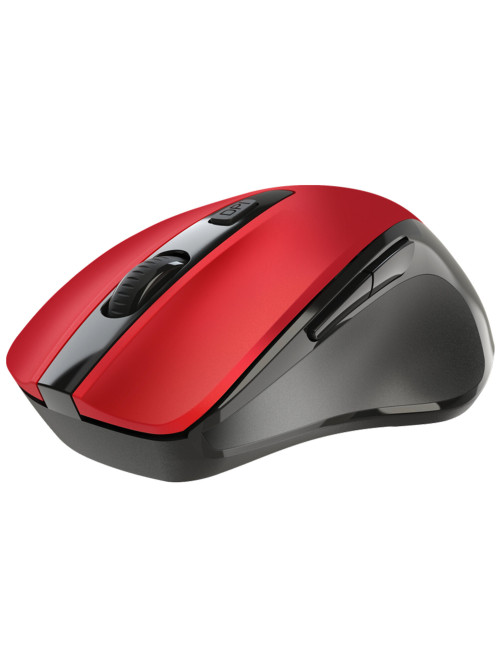 Мышь беспроводная DEFENDER Prime MB-053, USB, 5 кнопок + 1 колесо-кнопка, оптическая, красная, 52052