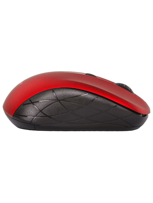 Мышь беспроводная SONNEN V-111, USB, 800/1200/1600 dpi, 4 кнопки, оптическая, красная, 513520