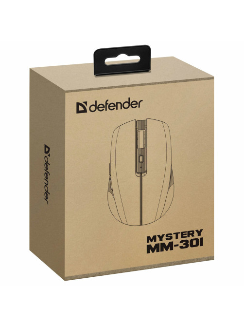 Мышь беспроводная бесшумная DEFENDER Mystery MM-301 LED, 5 кнопок + колесо-кнопка, фиолетовая, 52301