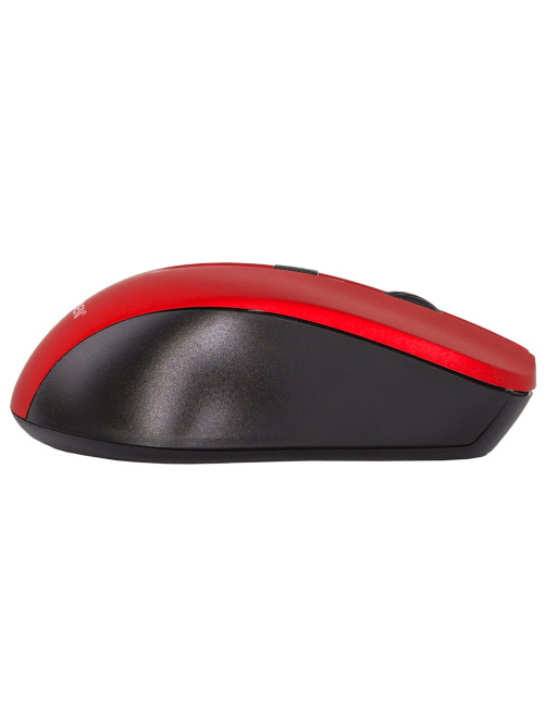 Мышь беспроводная с бесшумным кликом SONNEN V18, USB, 800/1200/1600 dpi, 4 кнопки, красная, 513516