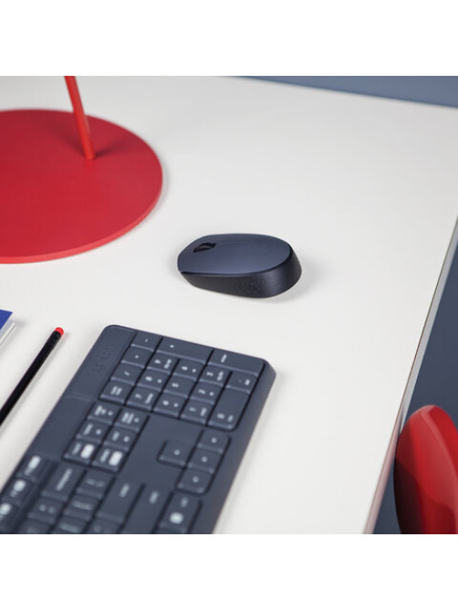 Мышь беспроводная LOGITECH M170, 2 кнопки + 1 колесо-кнопка, оптическая, черная