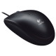Мышь проводная LOGITECH B100, USB, 2 кнопки + 1 колесо-кнопка, оптическая, черная