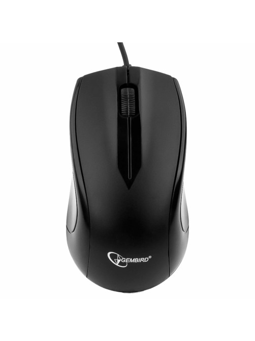 Мышь проводная GEMBIRD MUSOPTI9-905U, USB, 2 кнопки + 1 колесо-кнопка, оптическая, черная