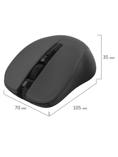 Мышь беспроводная с бесшумным кликом SONNEN V18, USB, 800/1200/1600 dpi, 4 кнопки, черная, 513514
