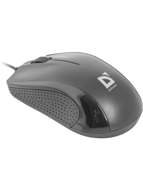 Мышь проводная DEFENDER Optimum MB-160, USB, 2 кнопки + 1 колесо-кнопка, оптическая, черная, 52160
