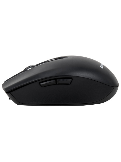 Мышь беспроводная USB, 800/1200/1600 dpi, 5 кнопок + колесо-кнопка, оптическая, SONNEN Q80, черная, 513945